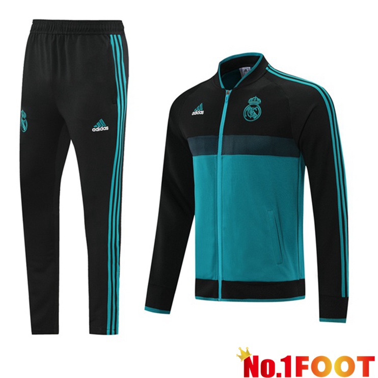 Real Madrid Training Tracksuit Blue Black 2021/2022