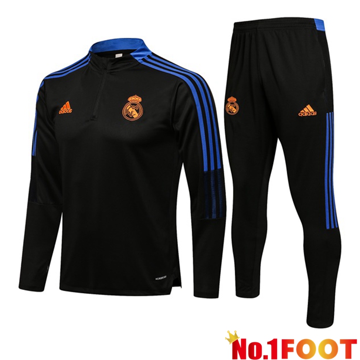 Real Madrid Training Tracksuit Black 2021/2022