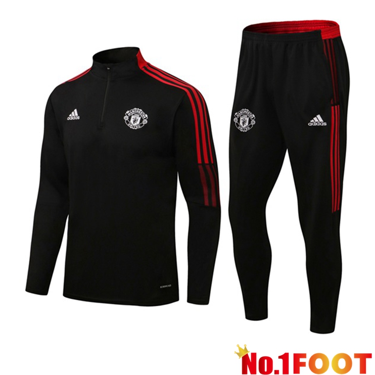 Manchester United Training Tracksuit Black 2021/2022