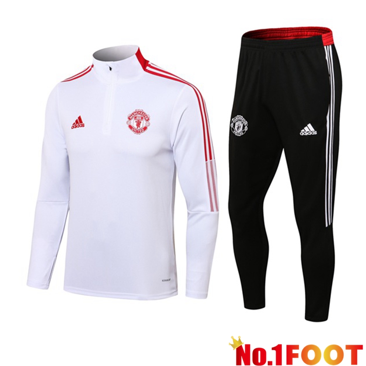 Manchester United Training Tracksuit White 2021/2022