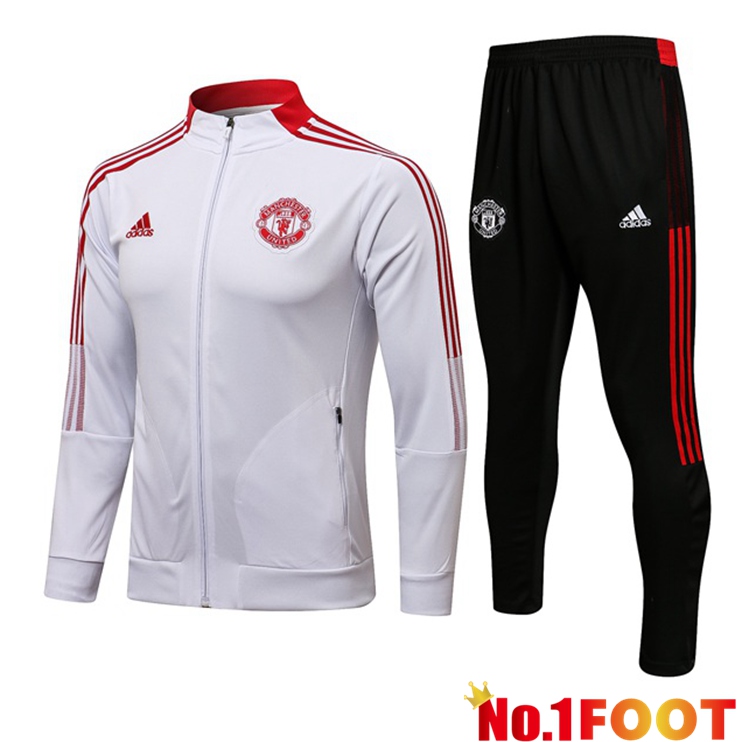 Manchester United Training Tracksuit White 2021/2022