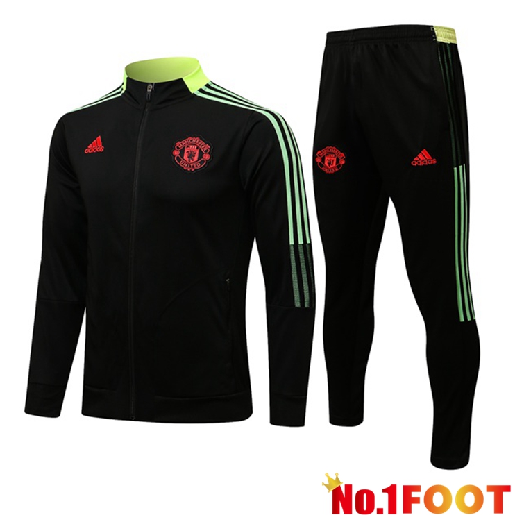 Manchester United Training Tracksuit Black 2021/2022