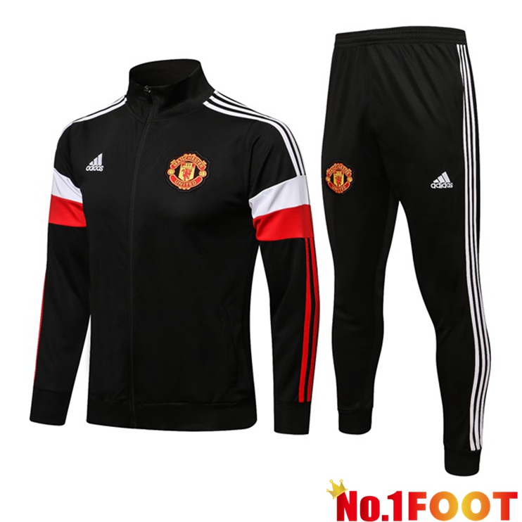 Manchester United Training Tracksuit Black 2021/2022