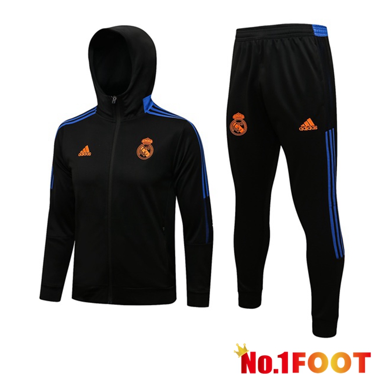 Real Madrid Training Tracksuit Black 2021/2022