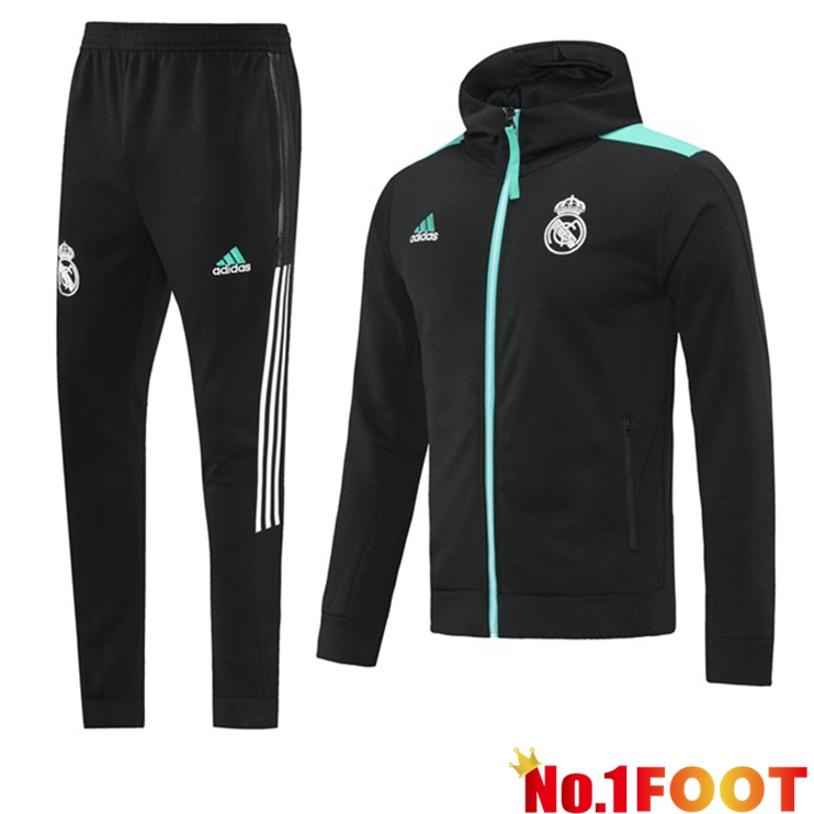 Real Madrid Training Tracksuit Black 2021/2022