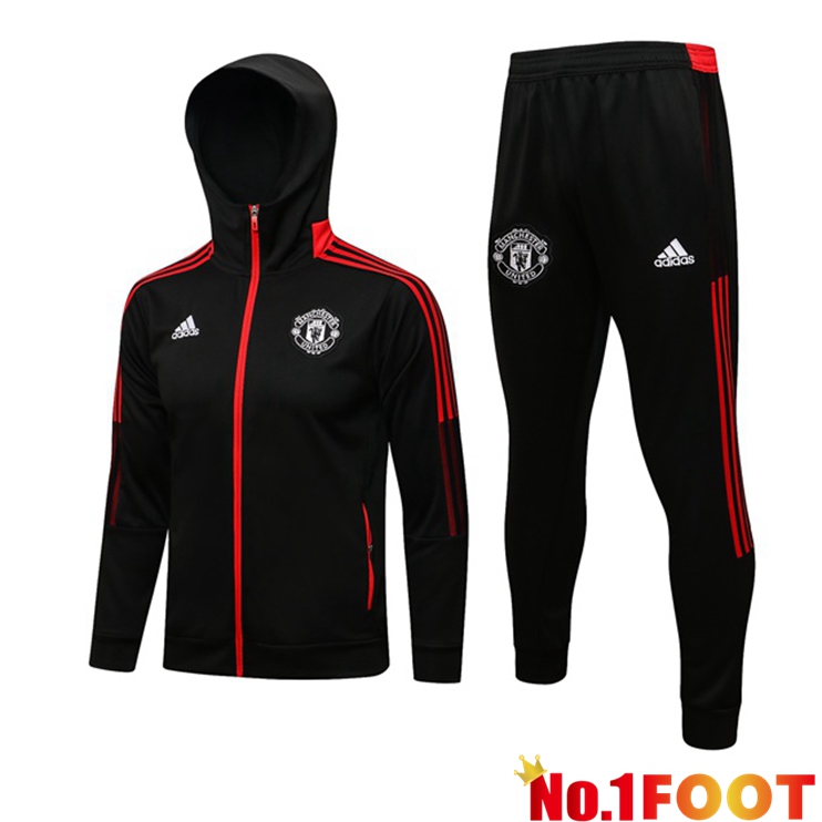 Manchester United Training Tracksuit Black 2021/2022