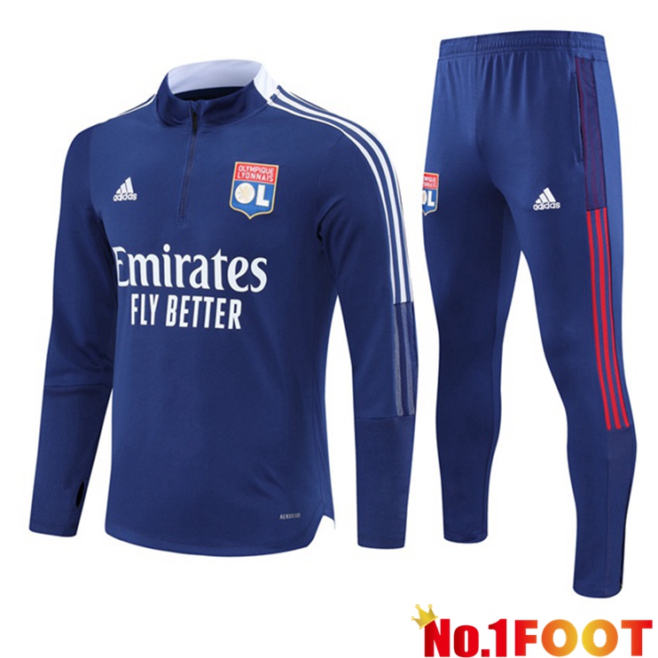 Lyon OL Training Tracksuit Blue 2021/2022