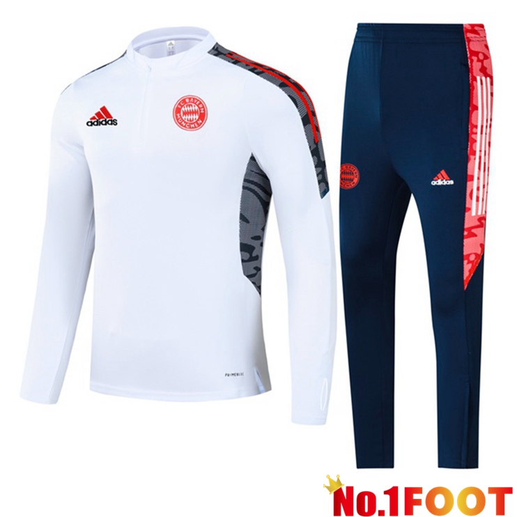 Bayern Munich Training Tracksuit White 2021/2022