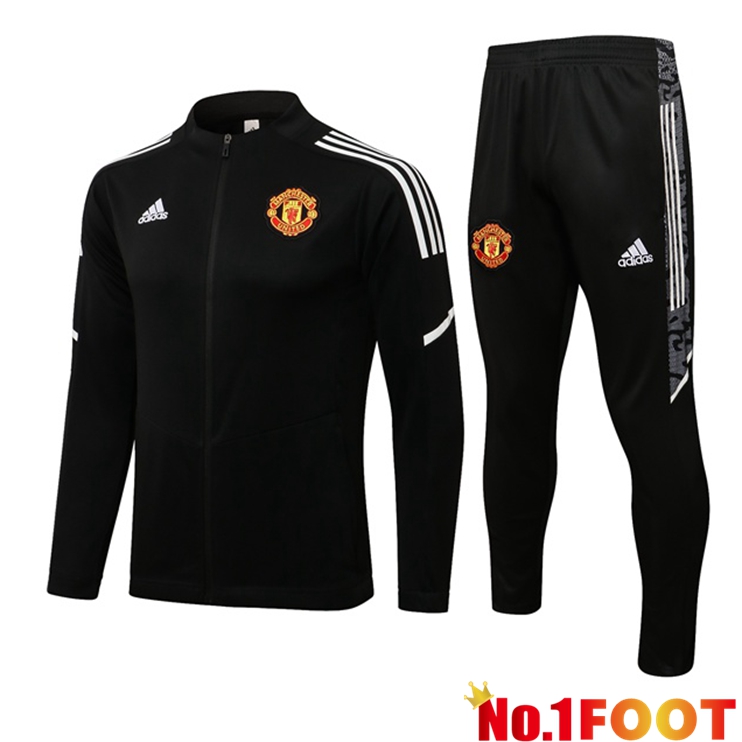 Manchester United Training Tracksuit Black 2021/2022