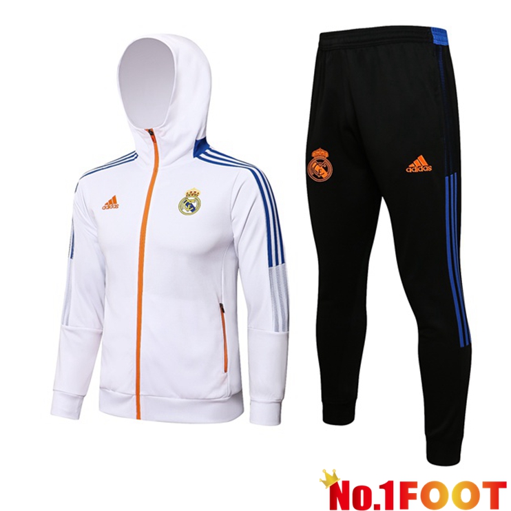 Real Madrid Training Tracksuit White 2021/2022