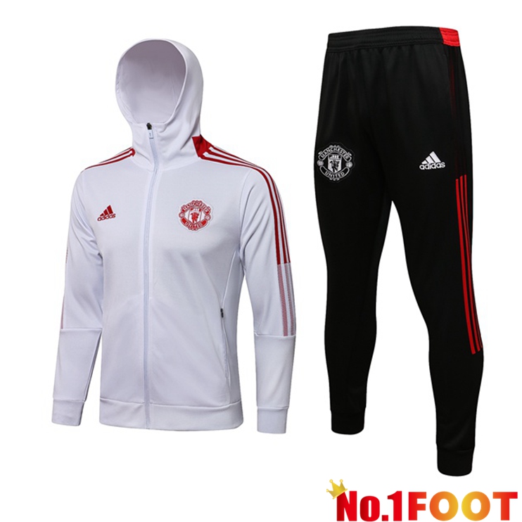 Manchester United Training Tracksuit White 2021/2022