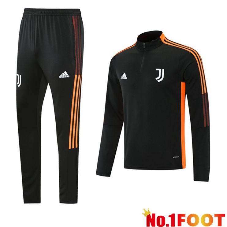 Juventus Training Tracksuit Black Orange 2021/2022