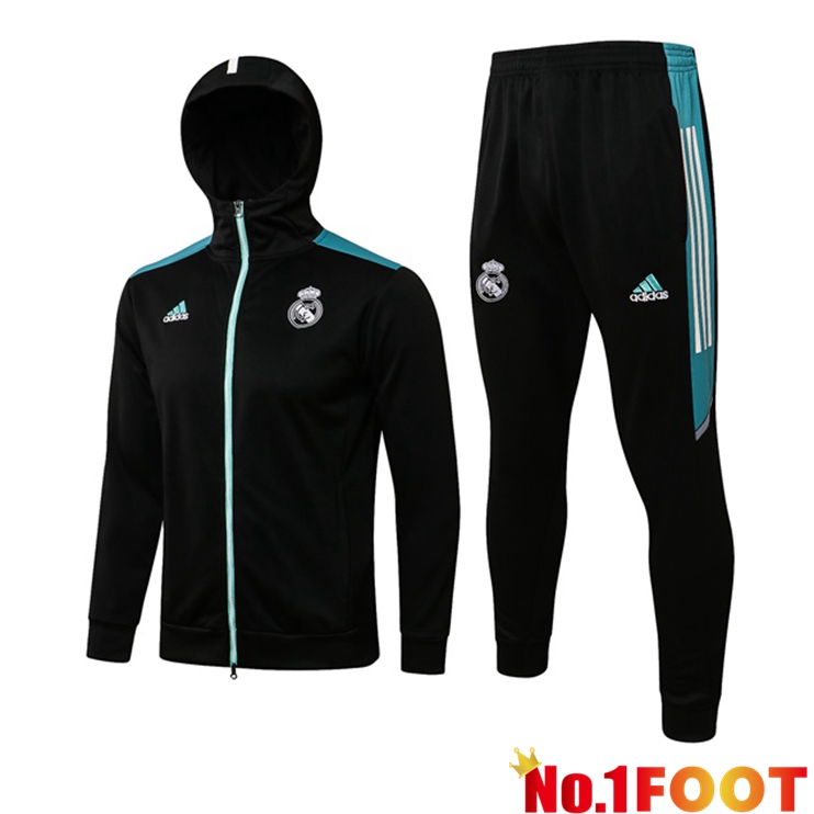 Real Madrid Training Tracksuit Black 2021/2022