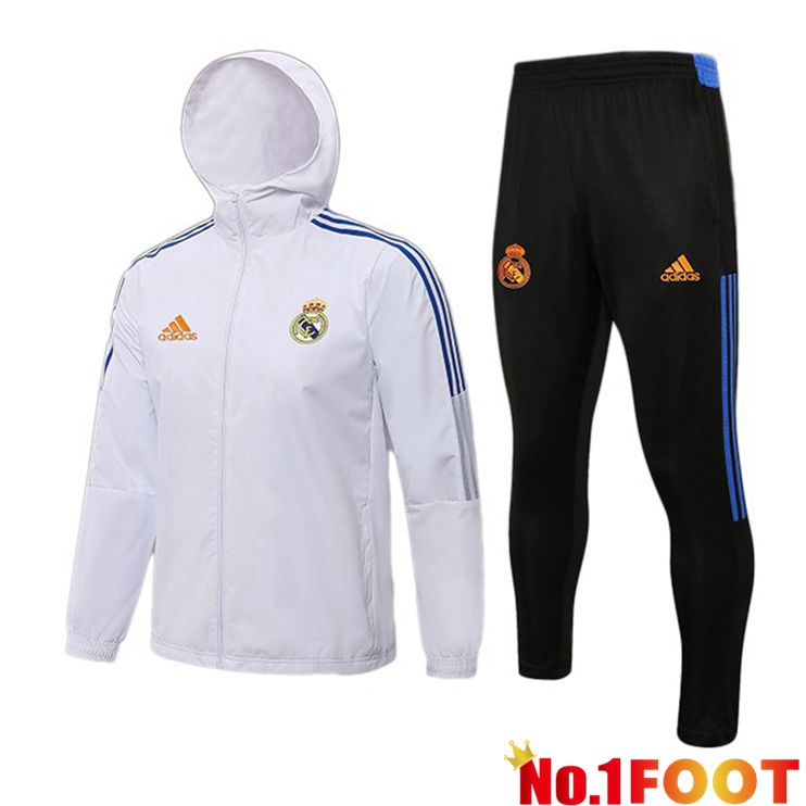 Real Madrid Training Tracksuit White 2021/2022