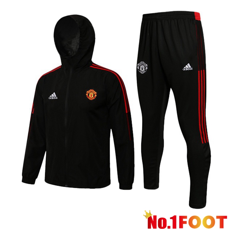 Manchester United Training Tracksuit Black 2021/2022