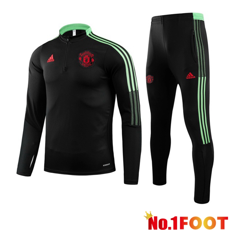 Manchester United Training Tracksuit Black 2021/2022