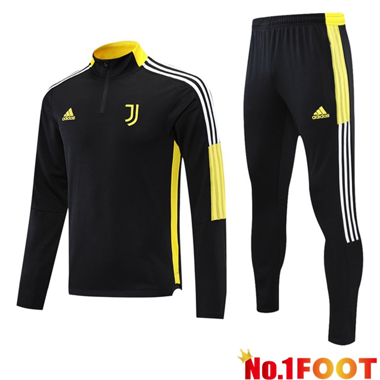 Juventus Training Tracksuit Black Yellow 2021/2022