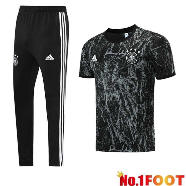 Germany Training T Shirt + Pants Black 2021/2022