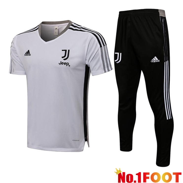 Juventus Training T Shirt + Pants White 2021/2022