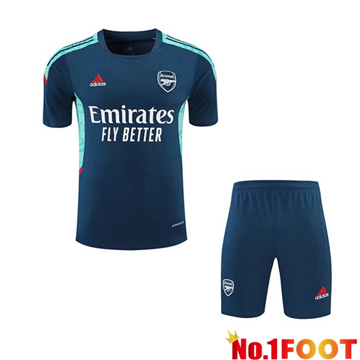 Arsenal Training T Shirt + Shorts Green 2021/2022