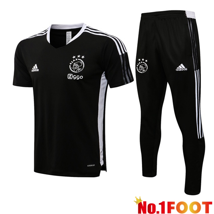 AFC Ajax Training T Shirt + Pants Black 2021/2022