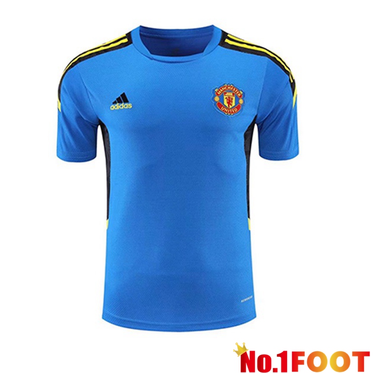 Manchester United Training T Shirt Blue 2021/2022