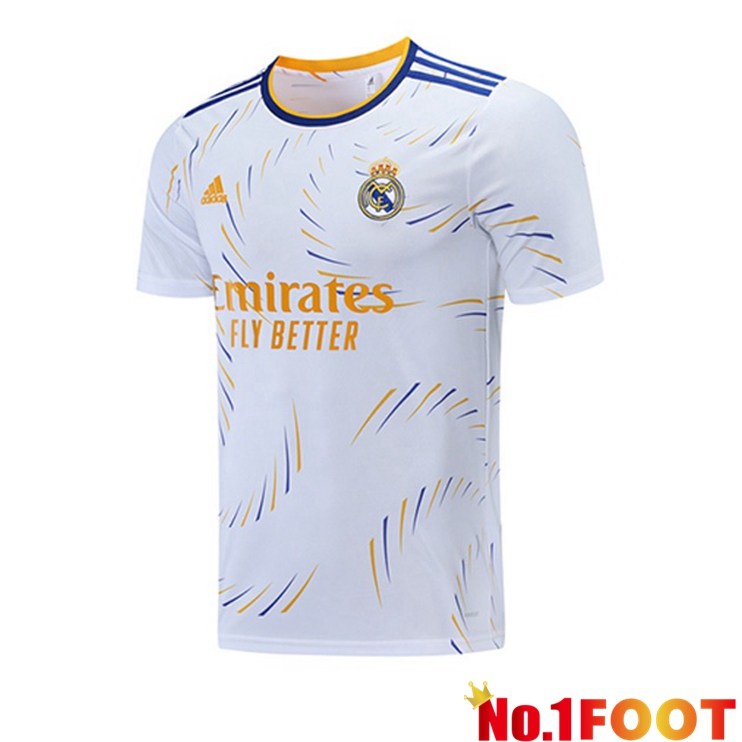 Real Madrid Training T Shirt White 2021/2022