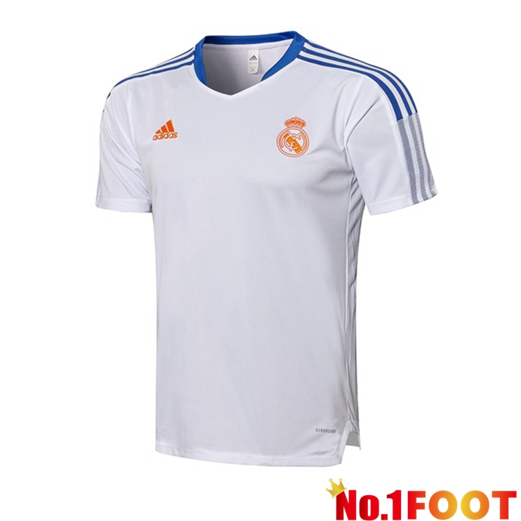 Real Madrid Training T Shirt White 2021/2022