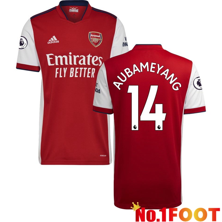 FC Arsenal (AUBAMEYANG 14) Home Jersey Red/White 2021/2022