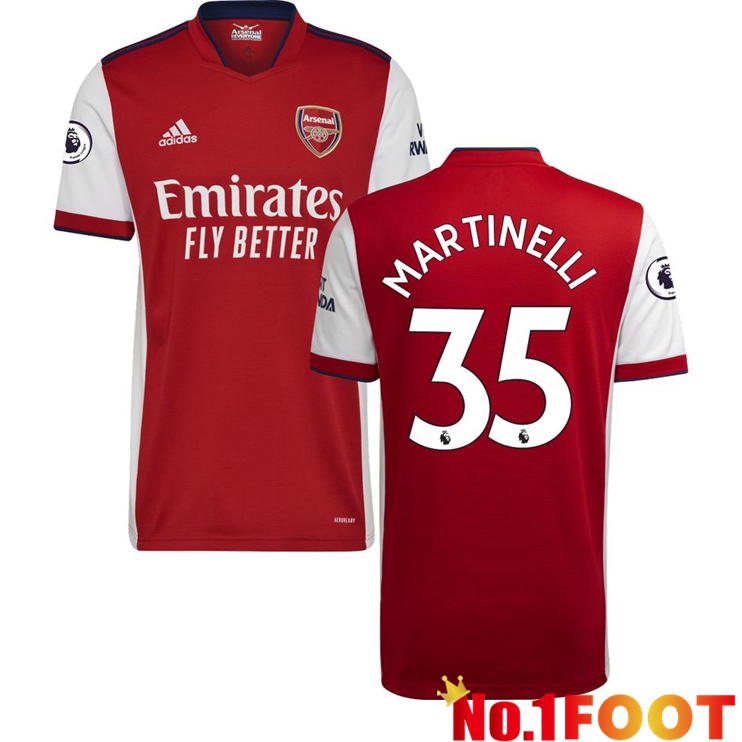 FC Arsenal (MARTINELLI 35) Home Jersey Red/White 2021/2022