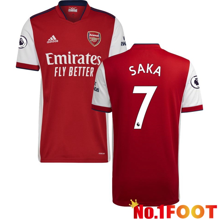 FC Arsenal (SAKA 7) Home Jersey Red/White 2021/2022