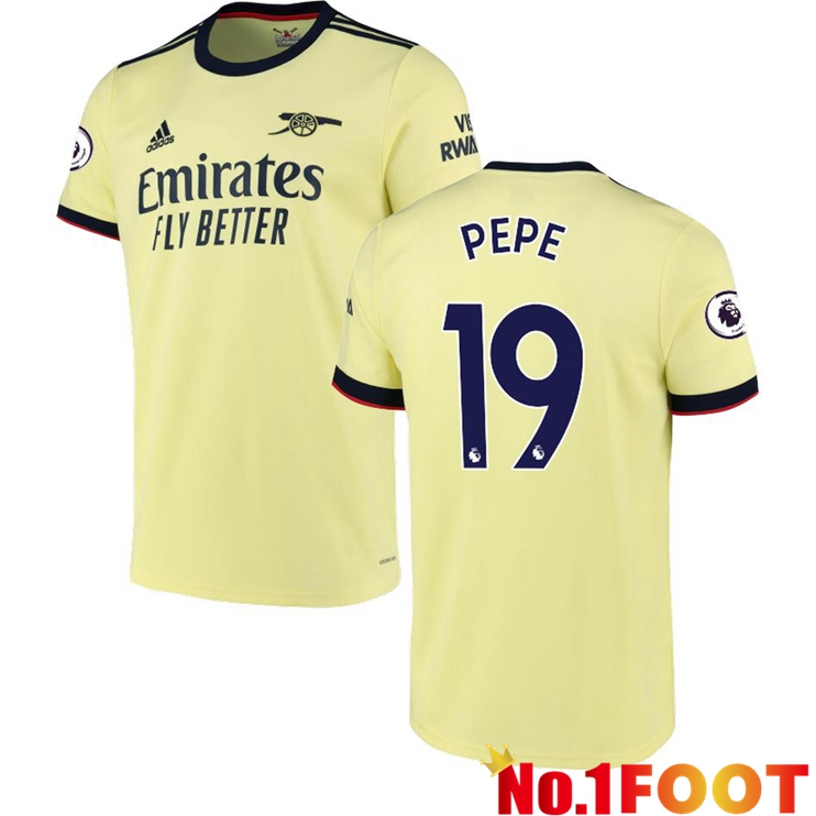 FC Arsenal (PEPE 19) Away Jersey Yellow 2021/2022