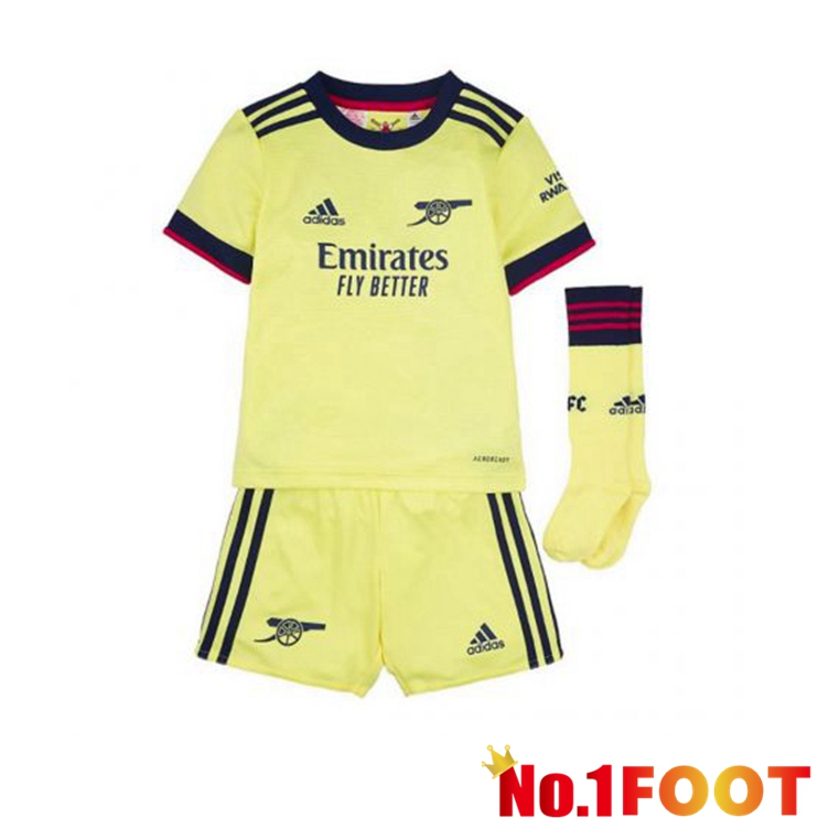 FC Arsenal Kids Away Jersey Yellow 2021/2022