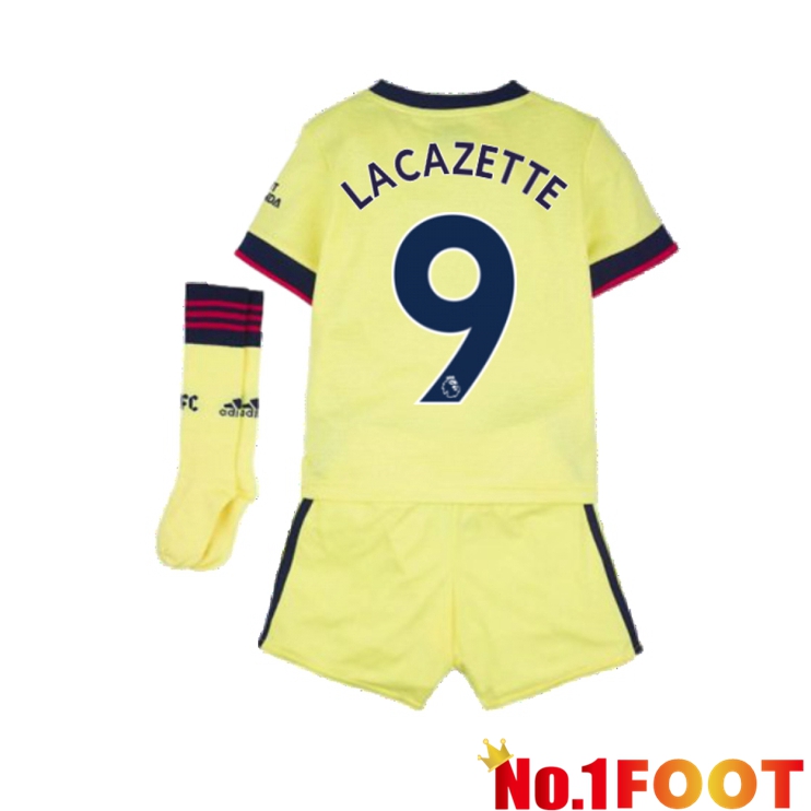 FC Arsenal (LACAZETTE 9) Kids Away Jersey Yellow 2021/2022