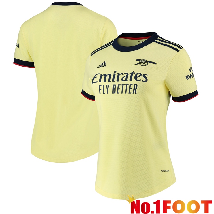 FC Arsenal Womens Away Jersey Yellow 2021/2022