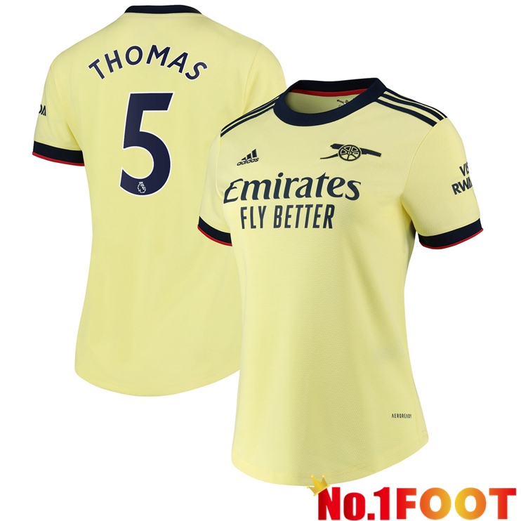 FC Arsenal (KIERAN TIERNEY 3) Womens Away Jersey Yellow 2021/2022