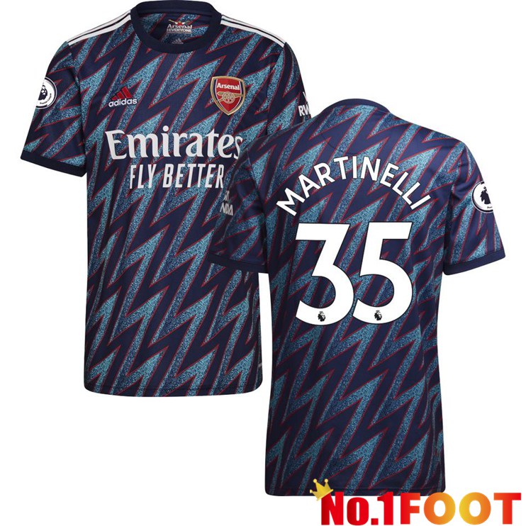 FC Arsenal (MARTINELLI 35) Third Jersey Blue 2021/2022