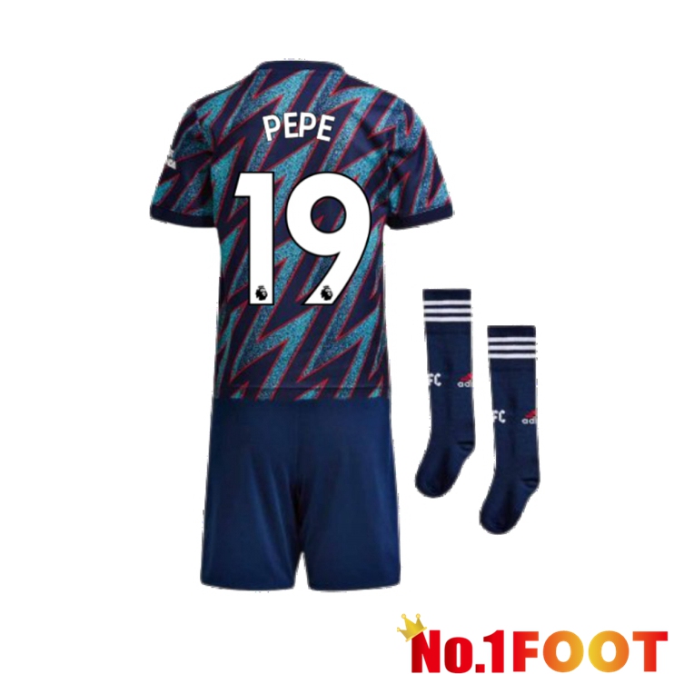 FC Arsenal (PEPE 19) Kids Third Jersey Blue 2021/2022