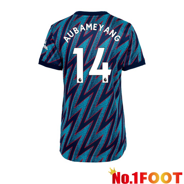 FC Arsenal (AUBAMEYANG 14) Womens Third Jersey Blue 2021/2022