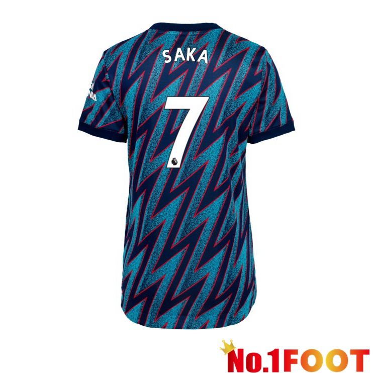 FC Arsenal (SAKA 7) Womens Third Jersey Blue 2021/2022