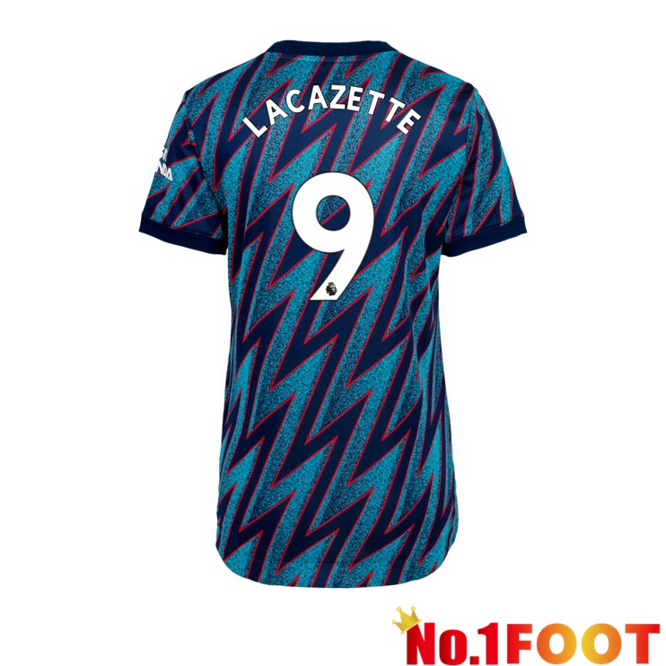 FC Arsenal (LACAZETTE 9) Womens Third Jersey Blue 2021/2022