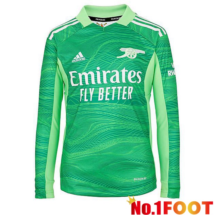 Arsenal Goalkeeper Jersey Long sleeve Green 2021/22