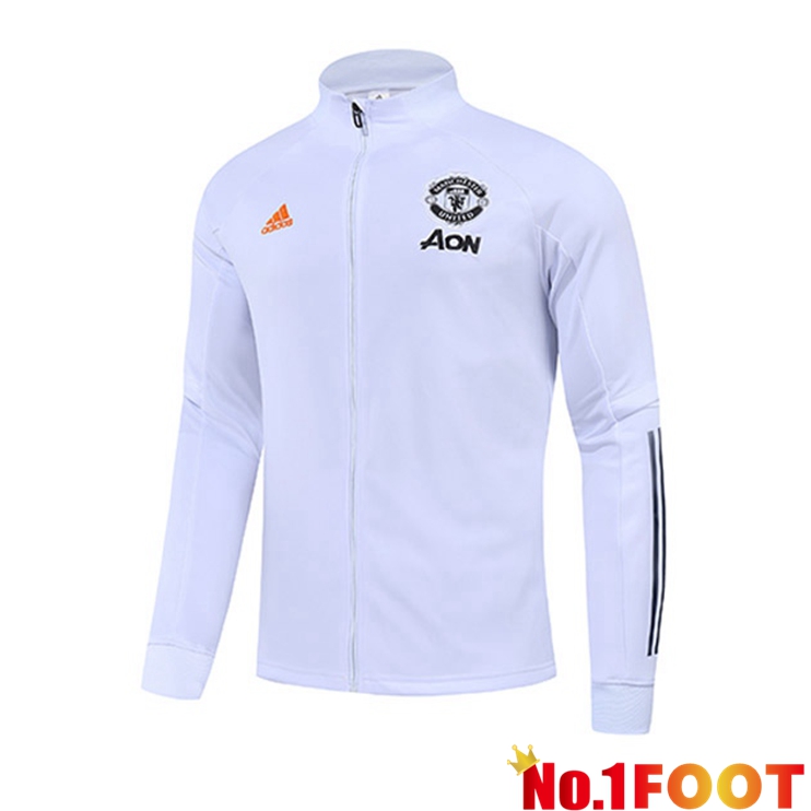 Manchester United Training Jacket White 2021/2022