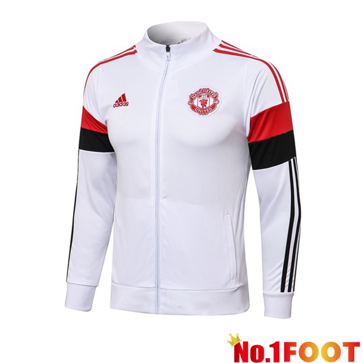 Manchester United Training Jacket White 2021/2022