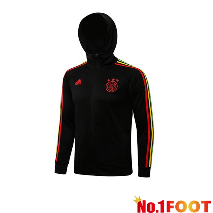 AFC Ajax Training Jacket Hoodie Black 2021/2022