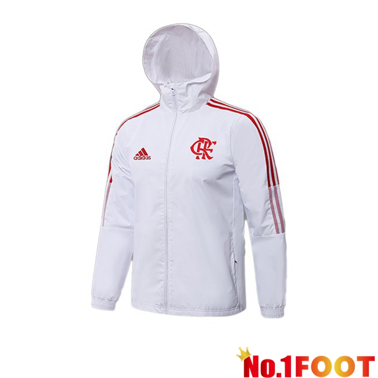 Flamengo Training Jacket Hoodie White 2021/2022