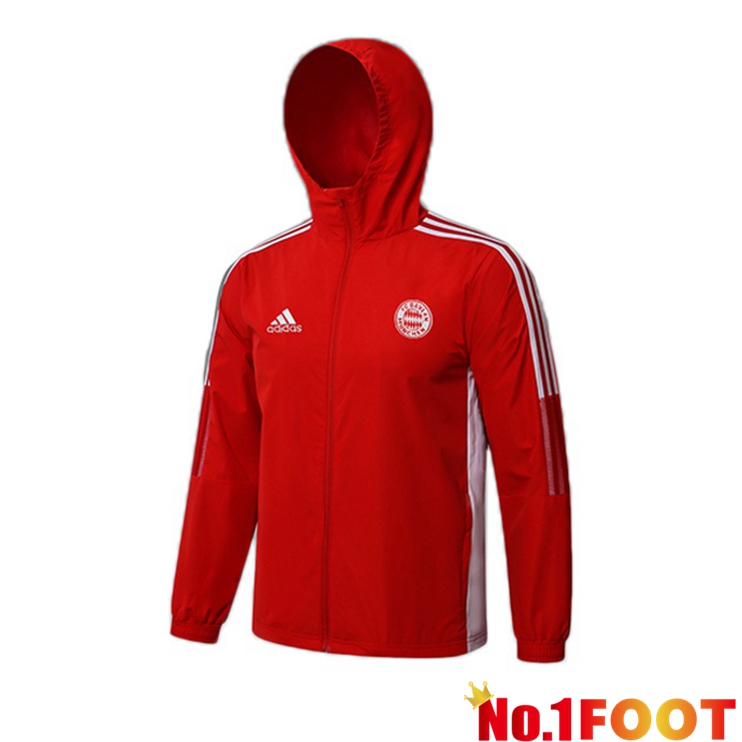 Bayern Munich Training Jacket Hoodie Red 2021/2022