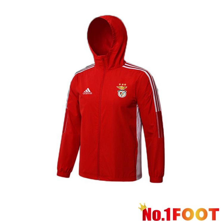 S.L Benfica Training Jacket Hoodie Red 2021/2022