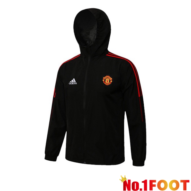 Manchester United Training Jacket Hoodie Black 2021/2022