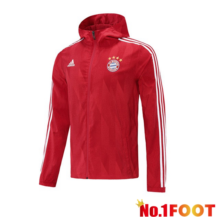 Bayern Munich Training Jacket Windbreaker Red 2021/2022